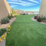 St. George Landscaper True Roots Landscaping and Design creates artificial turf landscapes, paver patios, and other hardscape designs throughout southern Utah.Artificial Turf Putting Green